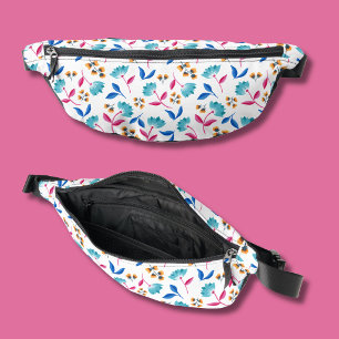 Farbige abstrakte Tulpen-Blumenmuster Bauchtasche