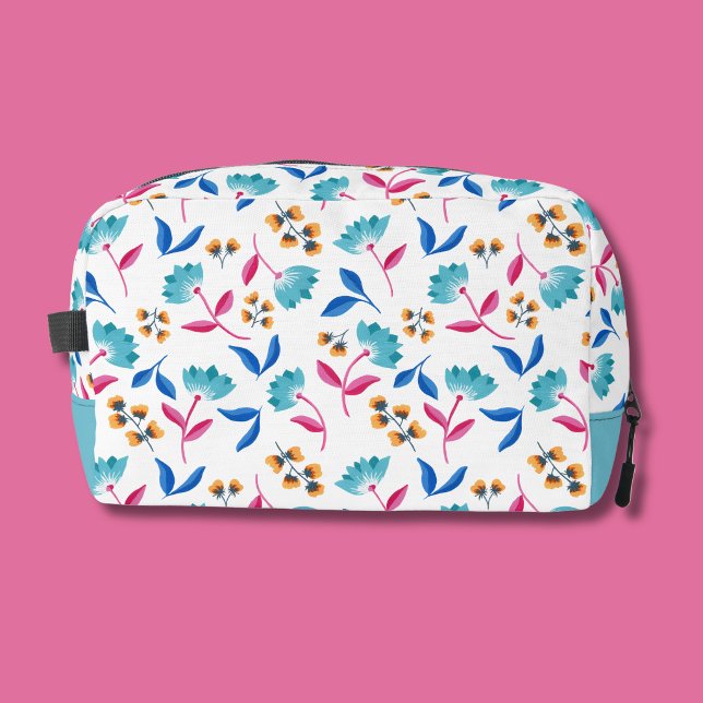 Farbige abstrakte Tulpen-Blumenmuster Waschbeutel (Colourful abstract tulip floral toiletry bag)