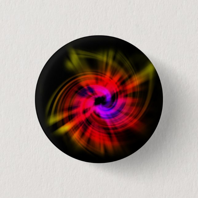 Farbige Abstrakte Twirl-Tasten Button (Vorderseite)