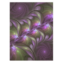 Farbige abstrakte violette lila Khaki-Fraktalkunst