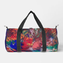 Farbige Abstrakte Wasserfarbe Hippie Duffle Tasche