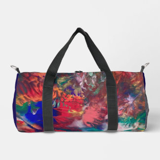 Farbige Abstrakte Wasserfarbe Hippie Duffle Tasche