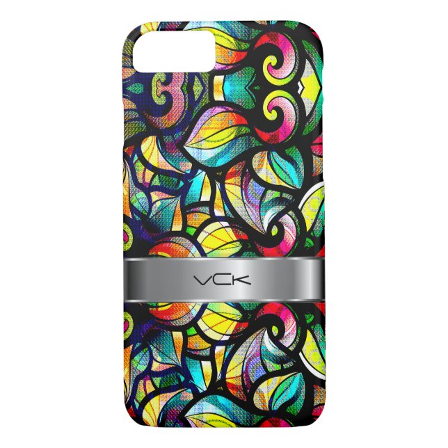 Farbige Abstrakte Wirbel aus festem Glas Case-Mate iPhone Hülle (Rückseite)