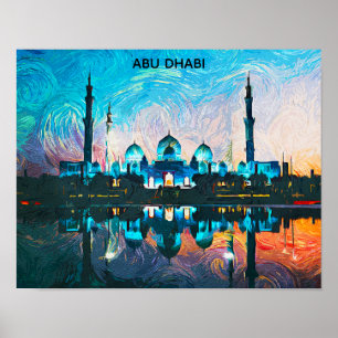 Farbige Abu Dhabi UAE Ölgemälde Poster