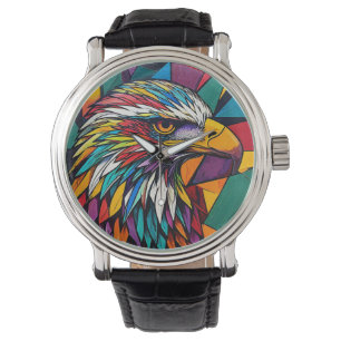 Farbige Adlerkunst Armbanduhr