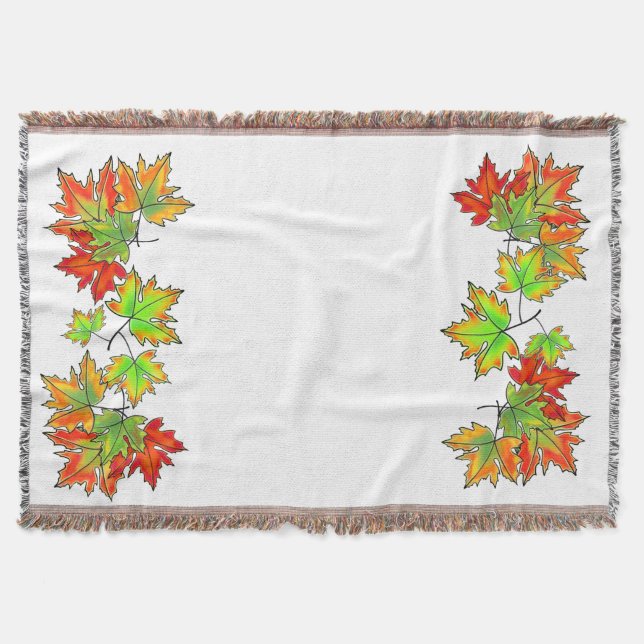 Farbige Ahorn-Blätter, hübsche Herbstfarben Decke (Vorderseite)