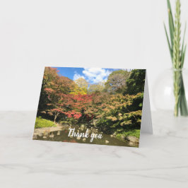 Farbige Ahornbäume nach Teich Karte