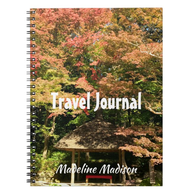 Farbige Ahornbäume und Erholung Notizblock (Vorderseite)