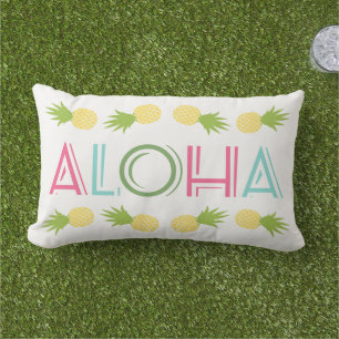 Farbige Aloha-Ananas-Tropen Kissen Für Draußen