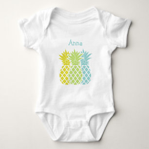 Farbige Ananas Baby Strampler