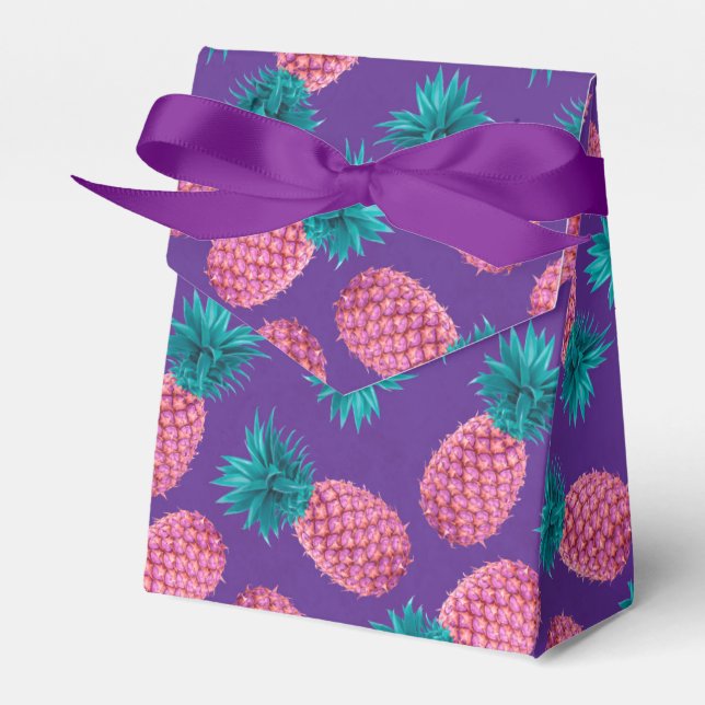 Farbige Ananas Geschenkschachtel (Vorderseite)