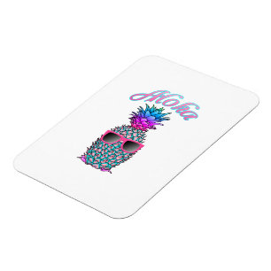 Farbige Ananas Hawaiian Aloha Magnet
