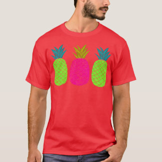 farbige Ananas T-Shirt