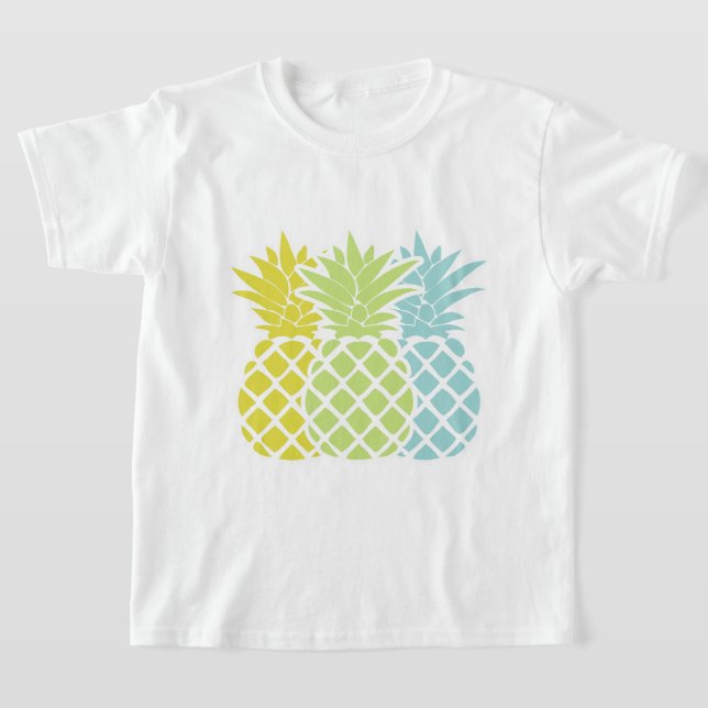 Farbige Ananas T-Shirt (Ablage )