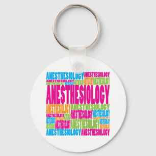 Farbige Anästhesiologie Schlüsselanhänger