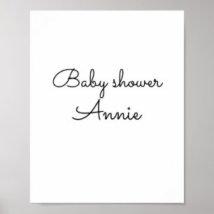 Farbige Aquarell-Abstrakt-Name-Text Poster