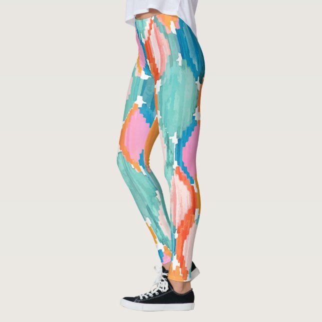 Farbige Aquarellbilder Leggings (Links)