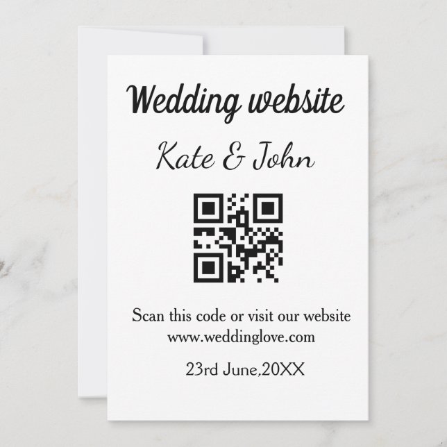 Farbige Aquarellfarbe abstrakter Name Einladung (Vorderseite)