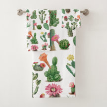 Farbige Aquarellkaktus und Sukkulenten Blume