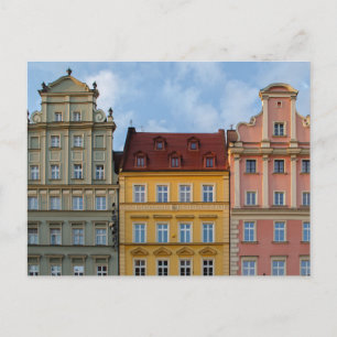 Farbige Architektur Postkarte