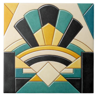 Farbige Art Deco Stil Keramik Fliese