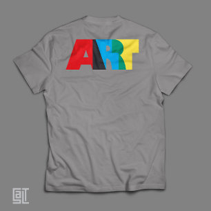 Farbige ART Fette Moderne Typografie-Design T-Shirt