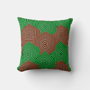 Farbige Art Nouveau geometrische Muster Kissen