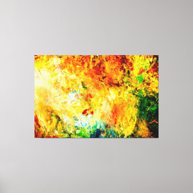 Farbige Artist-Palette Leinwanddruck (Vorderseite)