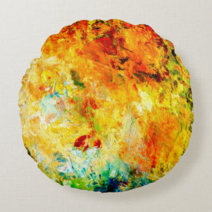 Farbige Artist-Palette Rundes Kissen