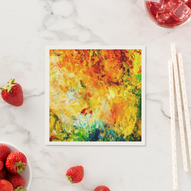 Farbige Artist-Palette Serviette (Beispiel)