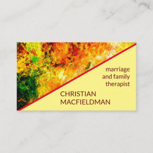 Farbige Artist-Palette Visitenkarte