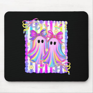 Farbige ästhetische Halloween-Geister Girly Girls  Mousepad