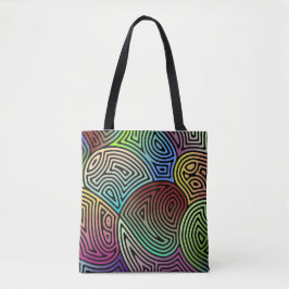 farbige asymmetrische abstrakte Formen Tasche
