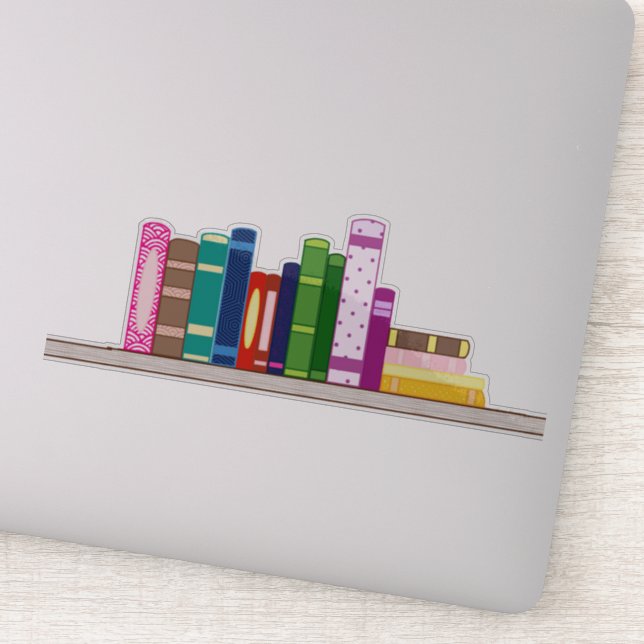 Farbige Aufkleber für die virtuelle Bibliothek (Detail)