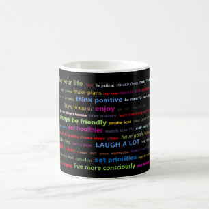 Farbige Auflösungen Zitate Kaffee-Cup-Tasse Kaffeetasse