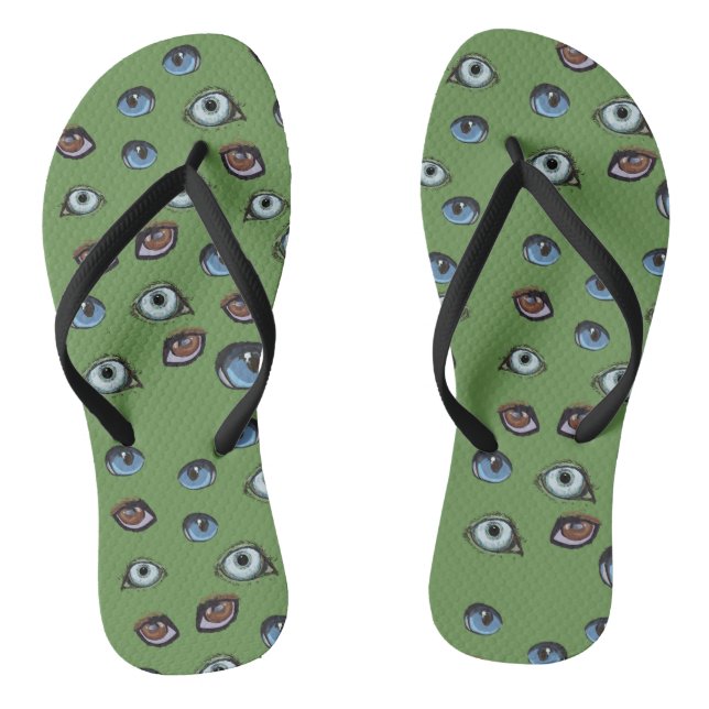 Farbige Augen Flip Flops (Fußbett)