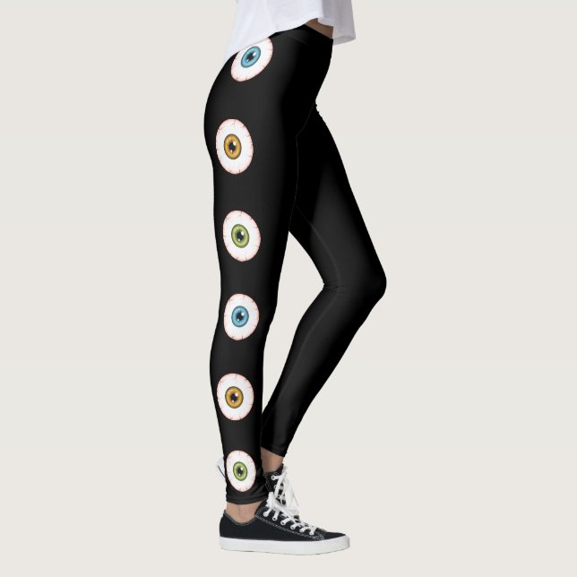 Farbige Augen Halloween-Augenbrauen Bloodshot-Auge Leggings (Rechts)