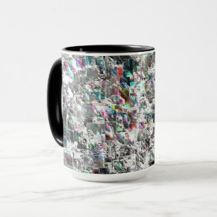 Farbige Ausschnitte, die quadratischen DVD-Ausschn Tasse