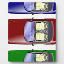 Farbige Autos Fotoplatte