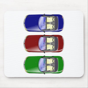 Farbige Autos Mousepad