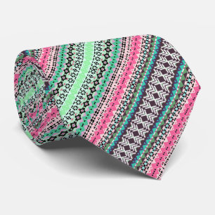 Farbige Azteken-Muster-Design Krawatte