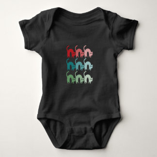 Farbige Babykartentücher mit festem Design Baby Strampler