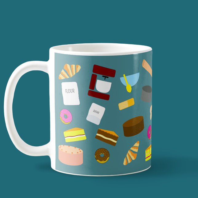 Farbige Backwaren und Backutensilien  Kaffeetasse (Baked Goods Coffee Mug)