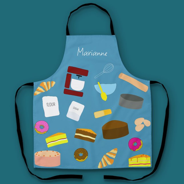 Farbige Backwaren und Backwaren Schürze (Baking Apron Blue)