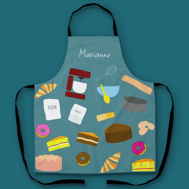 Farbige Backwaren und Backwaren Schürze (Baking Apron Teal)