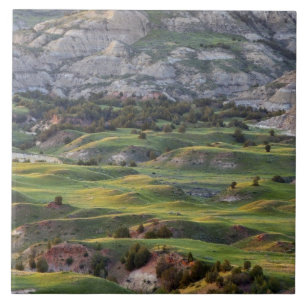 Farbige Badlands vom Buck Hill Aussichtspunkt in Fliese