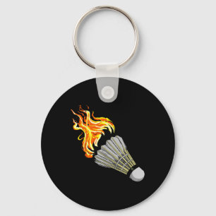 Farbige Badminton-Flamme Shuttle Kunstsport Schlüsselanhänger