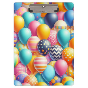 Farbige Ballonmuster Klemmbrett