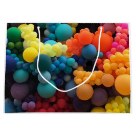 Farbige Ballons Große Geschenktüte