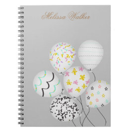 farbige Ballons niedlich Notizblock